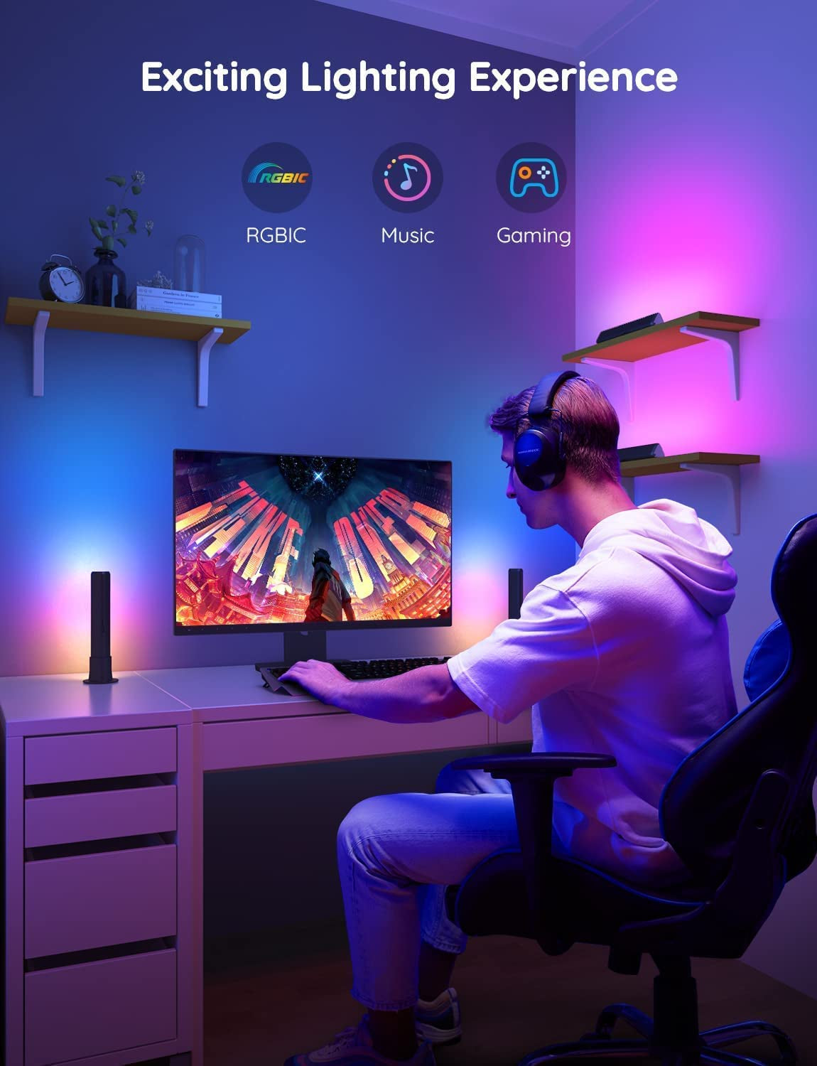 Govee RGBIC Gaming Light Bars Pro
